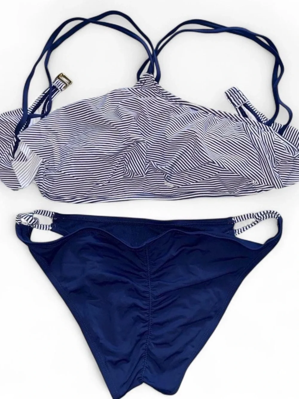 Arizona Love Navy and White Striped Bikini Set